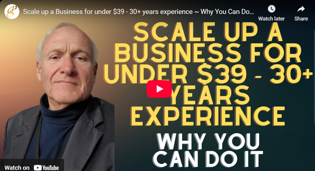 Scale a Business Under $39 | Proven 30+ Years of Insight