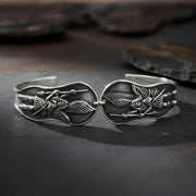 Archangel Michael Sterling Silver Cuff Bracelet