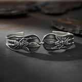 Archangel Michael Sterling Silver Cuff Bracelet