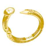 Sigil of the Archangel Michael Solid Yellow Gold Cuff Bracelet GBA280