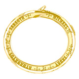 Sigil of the Archangel Michael Solid Yellow Gold Cuff Bracelet GBA280