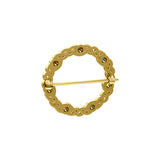 Chakra Celtic Solid Yellow Gold Brooch GBC161