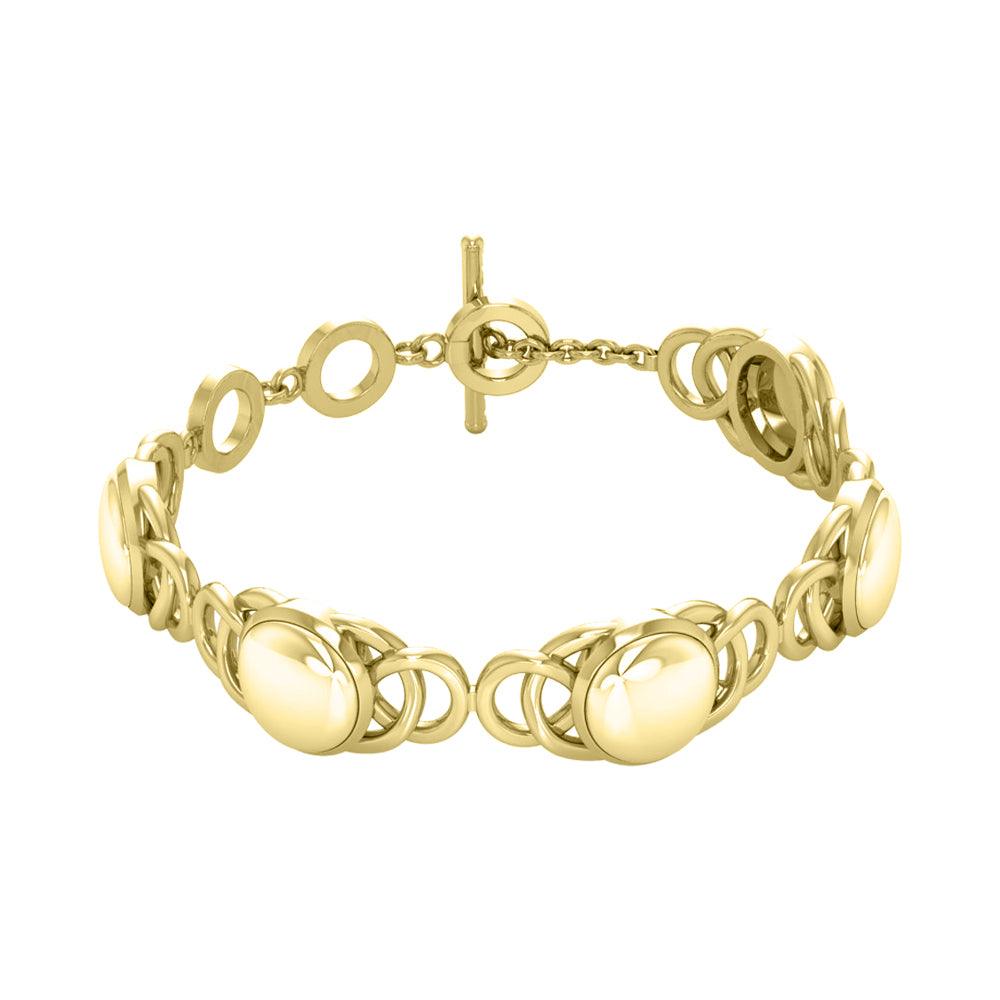 Danu Celtic Knotwork Solid Gold Bracelet GBL119 - Jewelry