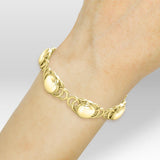 Danu Celtic Knotwork Solid Gold Bracelet GBL119 - Jewelry