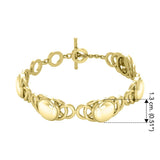 Danu Celtic Knotwork Solid Gold Bracelet GBL119 - Jewelry