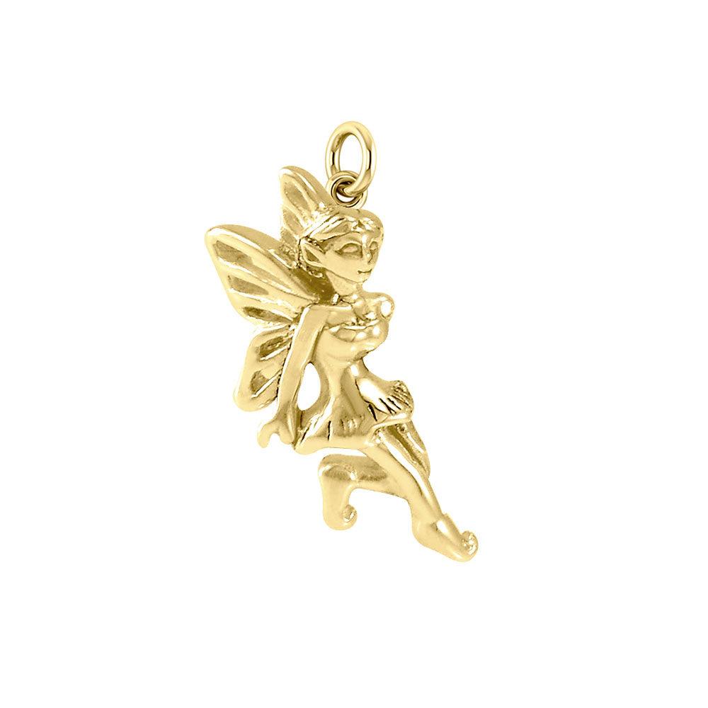 Enchanted Fairy Solid Yellow Gold Charm GCM637 - Jewelry