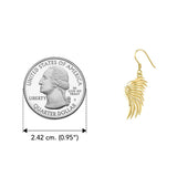 Angel Wings Solid Yellow Gold Earrings GER1945 - Jewelry