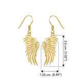 Angel Wings Solid Yellow Gold Earrings GER1945 - Jewelry
