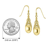 Danu Solid Gold Celtic Knotwork Earrings GER553 - Jewelry