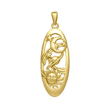 Celestial 14K Solid Gold Pendant GLP1781