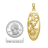 Celestial 14K Solid Gold Pendant GLP1781