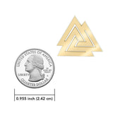 The Viking Valknut 14 Karat Solid Gold Pendant GPD1071 - Jewelry