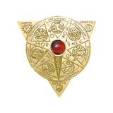 Beyond the Wonderful Transformation in Alchemical Mandala Solid Yellow Gold Pendant GPD1123