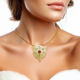 Beyond the Wonderful Transformation in Alchemical Mandala Solid Yellow Gold Pendant GPD1123