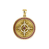 Viking Shield Solid Yellow Gold Pendant GPD1326