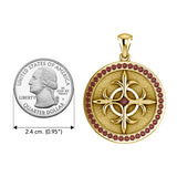 Viking Shield Solid Yellow Gold Pendant GPD1326