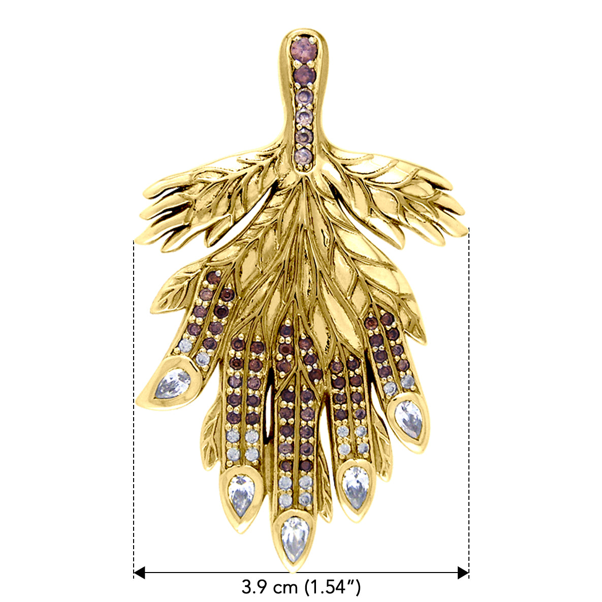 Hold my precious hand Dali-inspired Solid Yellow Gold Jewelry Pendant GPD2649