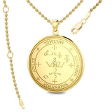 Sigil of the Archangel Michael Solid Gold Pendant GPD2818