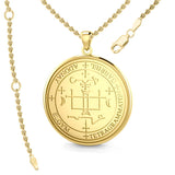 Sigil of the Archangel Gabriel Solid Gold Pendant GPD2819 - Jewelry