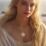 Sigil of the Archangel Gabriel Solid Gold Pendant GPD2819 - Jewelry