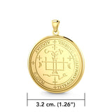 Sigil of the Archangel Gabriel Solid Gold Pendant GPD2819 - Jewelry