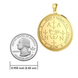 Sigil of the Archangel Zadkiel Solid Gold Pendant GPD2821 - Jewelry