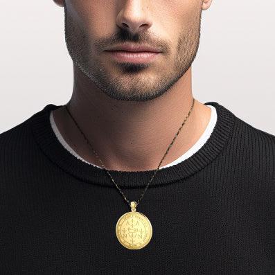 Sigil of the Archangel Zadkiel Solid Gold Pendant GPD2821 - Jewelry