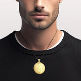 Sigil of the Archangel Samael Solid Gold Pendant GPD2823 - Jewelry