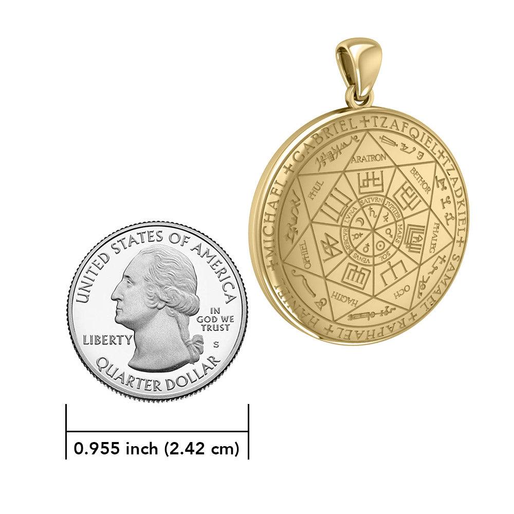 Experience Divine Guidance: The Seven Archangels Solid Gold Pendant - GPD5154 | Embrace Heavenly Protection and Spiritual Connection - Jewelry