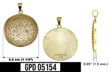 The Seven Archangels Solid Gold Pendant - GPD5154 (Solid Back)