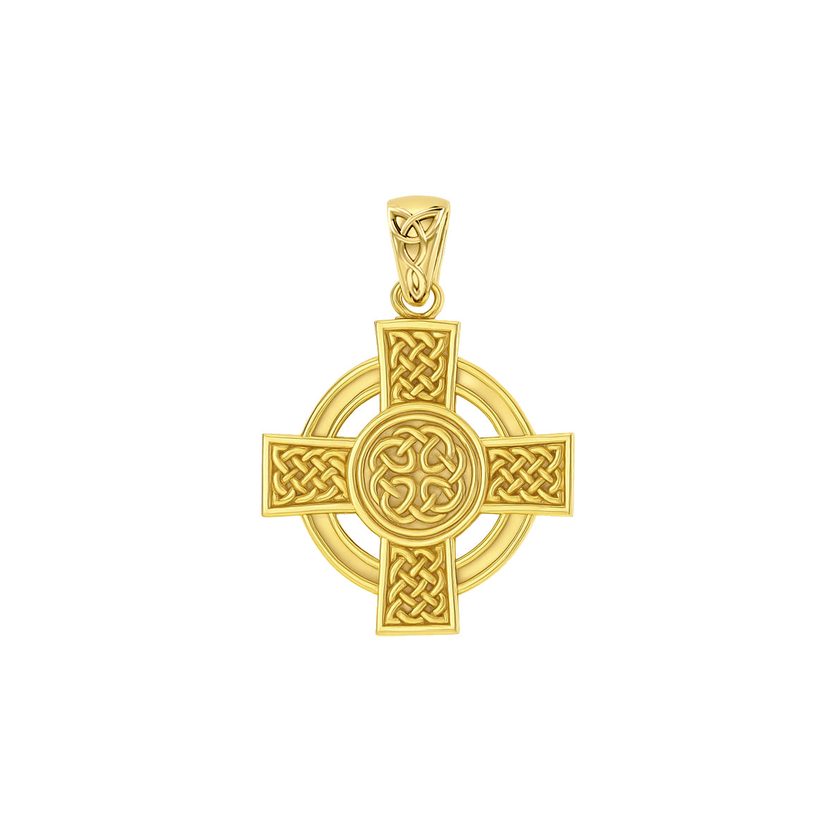 Celtic Cross Solid Gold Pendant GPD6018