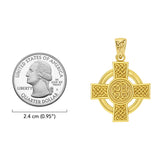 Celtic Cross Solid Gold Pendant GPD6018