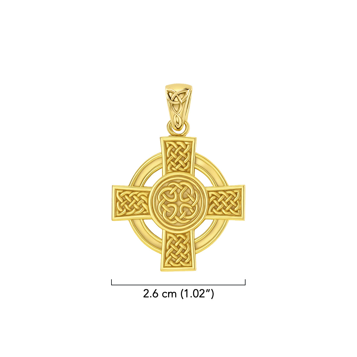 Celtic Cross Solid Gold Pendant GPD6018