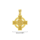 Celtic Cross Solid Gold Pendant GPD6018