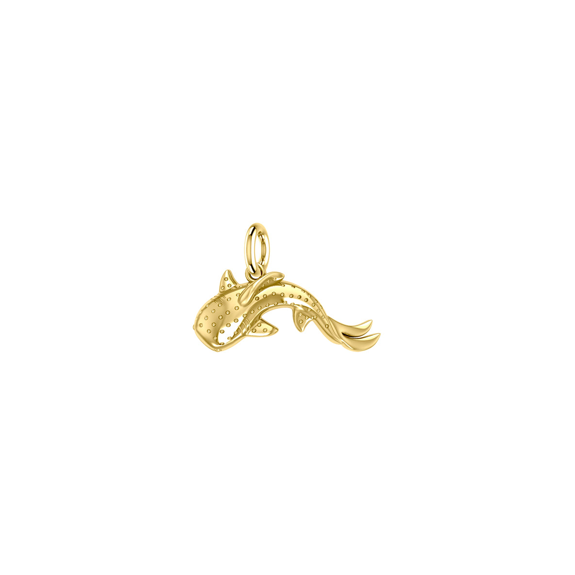 Marine Harmony Whale Shark Solid Gold Pendant GPD6224