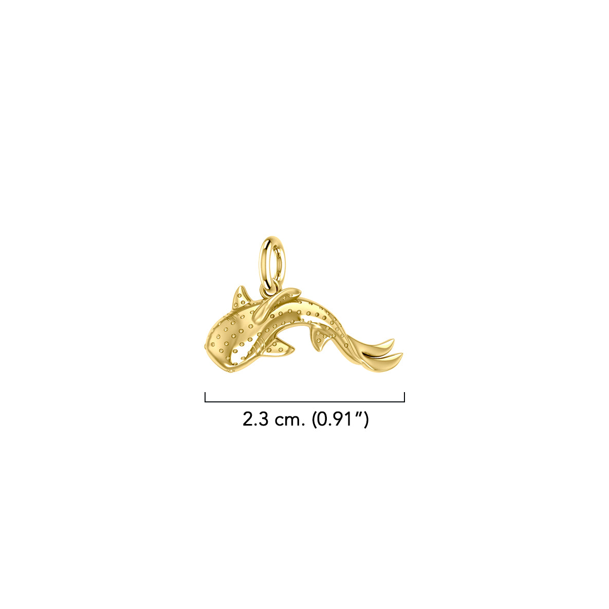 Marine Harmony Whale Shark Solid Gold Pendant GPD6224