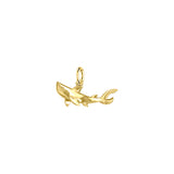 Graceful Guardian Solid Gold Shark Pendant GPD6225