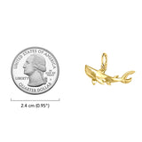 Graceful Guardian Solid Gold Shark Pendant GPD6225
