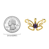 Peter Stone Identity Butterfly Solid Gold Pendant with Gemstone GPD6428