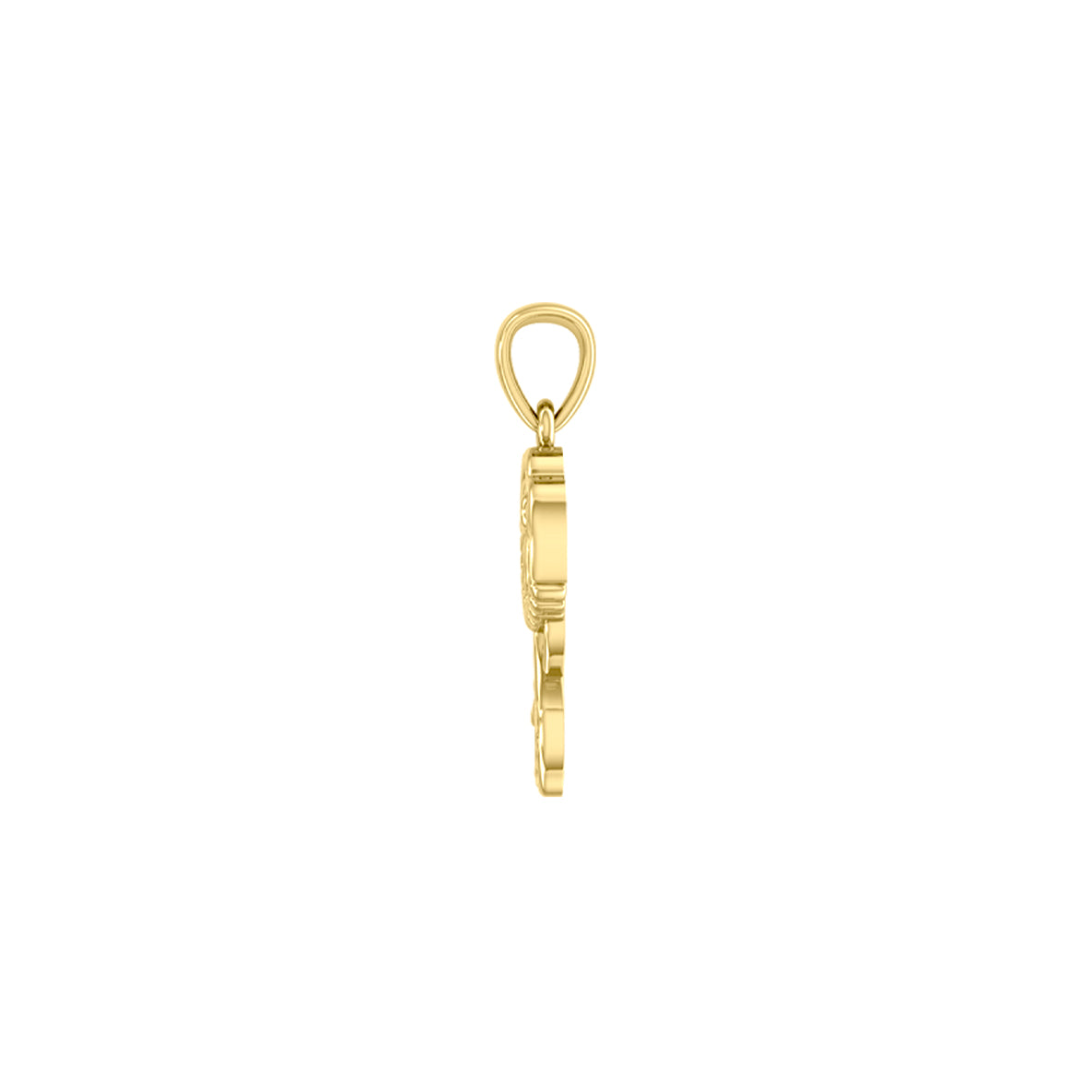 Jellyfish Solid Gold Pendant GPD6436