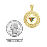 Celtic Knot LGBTQ Pride Solid Gold Pendant GPD729 - Jewelry