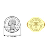 Highest Sigil Solid Yellow Gold Ring GRI1893