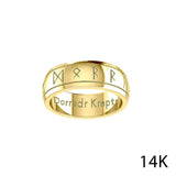 Steve Miller Runic Solid Yellow Gold Spinner Ring GRI2194 - Jewelry