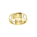 Steve Miller Runic Solid Yellow Gold Spinner Ring GRI2194 - Jewelry