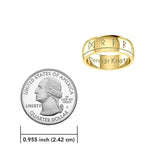 Steve Miller Runic Solid Yellow Gold Spinner Ring GRI2194 - Jewelry