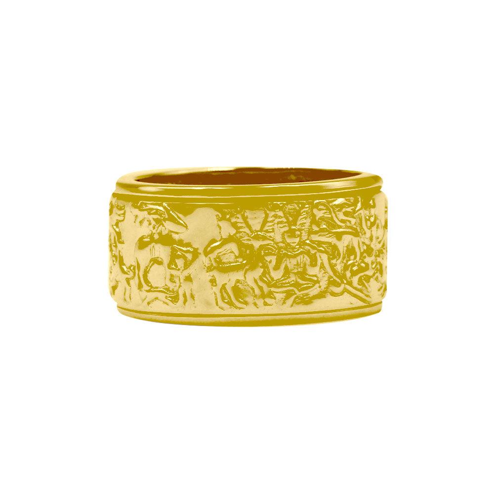 The Steve Miller Cernunnos Solid Yellow Gold Spinner Ring GRI2387 - Jewelry