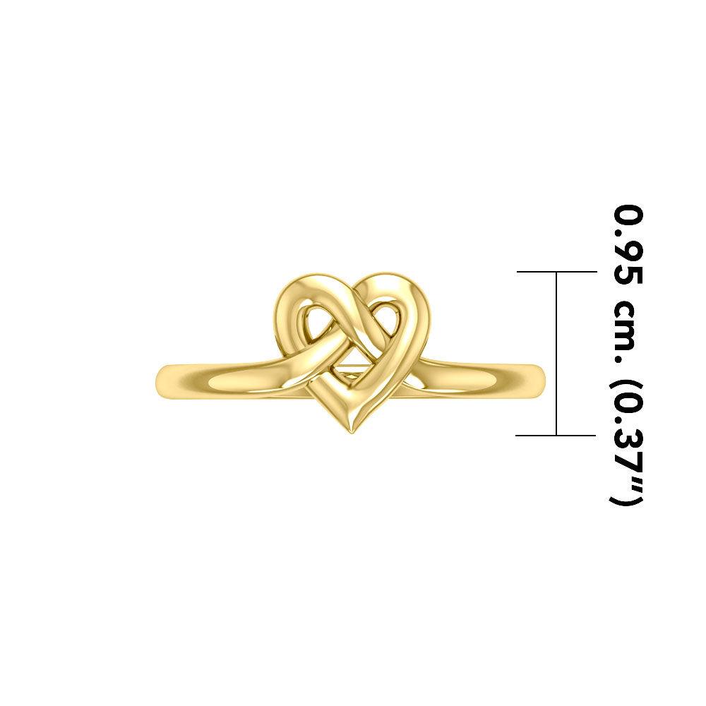 Celtic Heart Solid Gold Ring GRI2390 - Jewelry