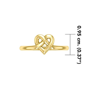 Celtic Heart Solid Gold Ring GRI2390 - Jewelry