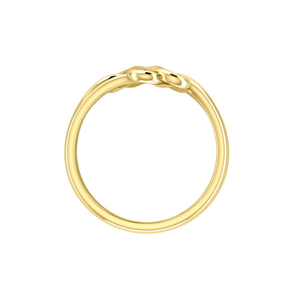Double Celtic Heart Solid Gold Ring GRI2391 - Jewelry