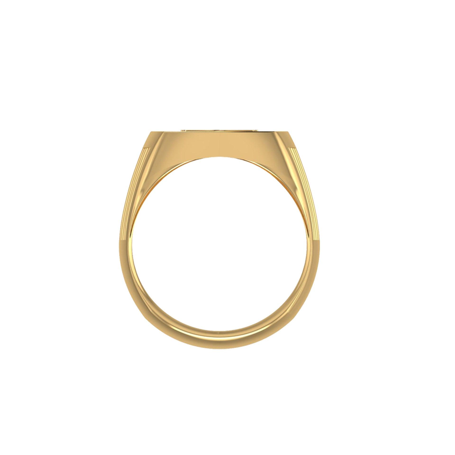 Masonic Solid Yellow Gold Men Ring GRI2411 - Jewelry